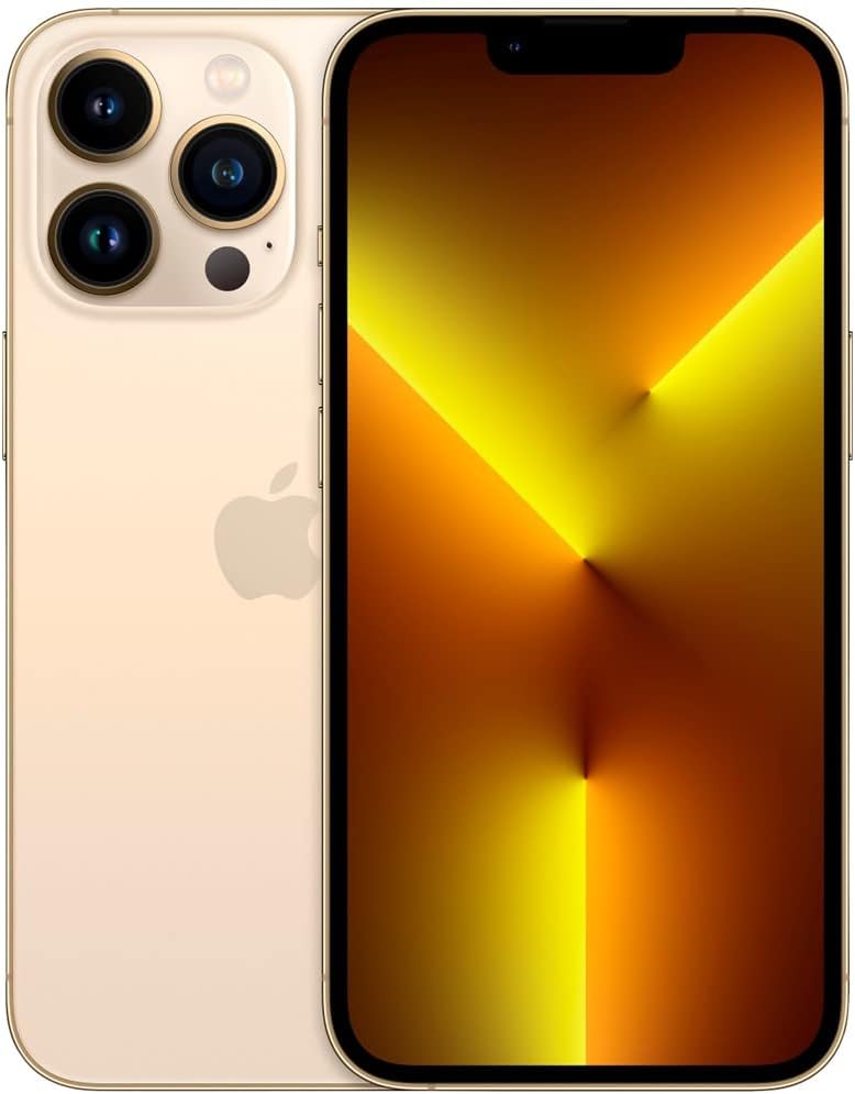 Apple iPhone 13 Pro Max, 256GB, Gold - Unlocked (Renewed)