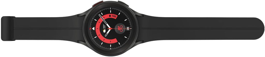 SAMSUNG Galaxy Watch 5 Pro (45mm,WIFI + 4G LTE) 1.4'' Super AMOLED Smartwatch GPS Bluetooth with Sleep Coaching,Bioactive Sensor,Water Resistant R925U (Fast Charger Bundle,Black Titanium) (Renewed)