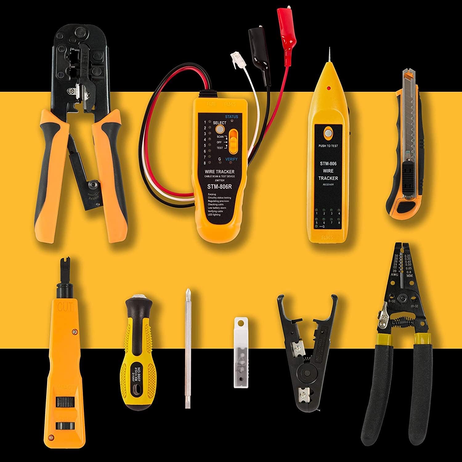 InstallerParts Network Repair Tool Kit 15 In 1 – Electronic Tool Set (6 Pack)