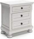 Signature Design by Ashley Robbinsdale Traditional 2 Drawer Night Stand, White
