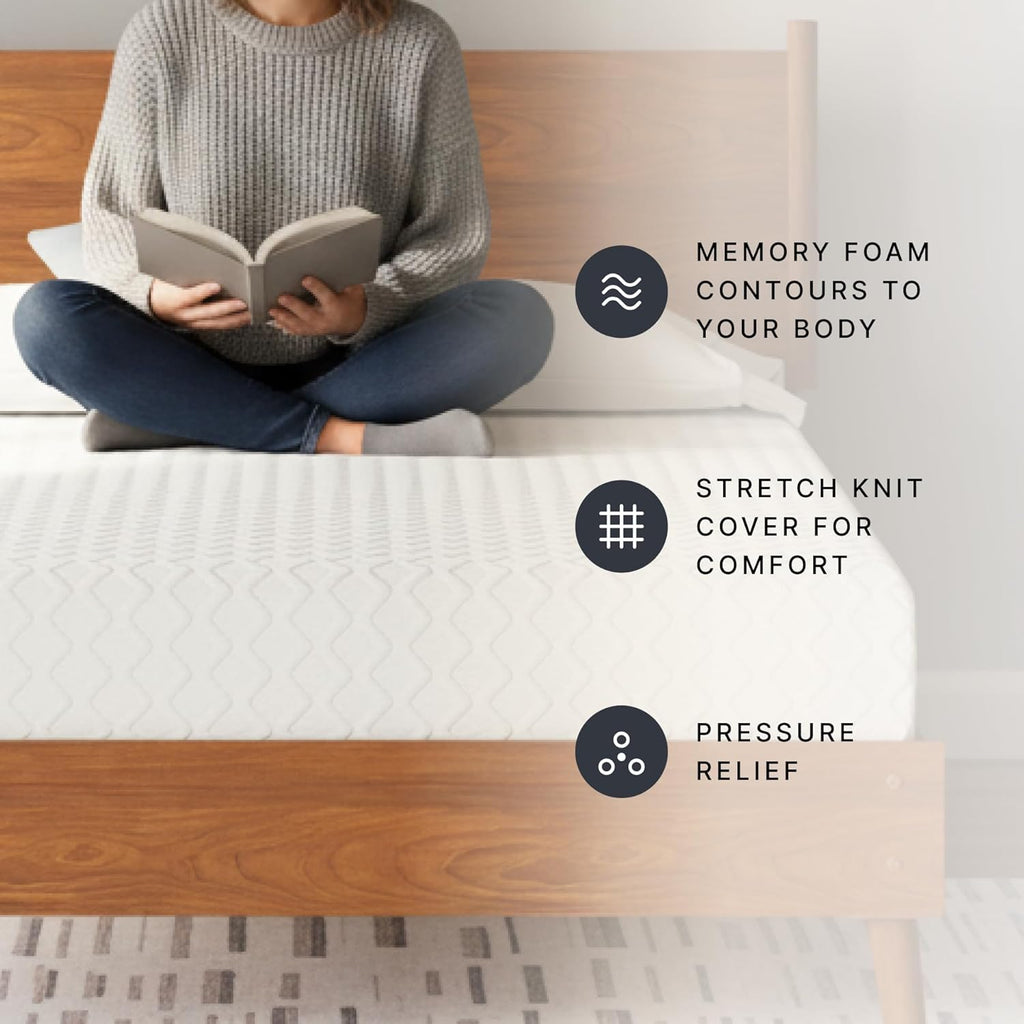 Signature Design by Ashley Chime Memory Foam 12" Full Mattress with Thick Memory and Support Foam for Pressure Relief, Fiberglass Free, Mattress In A Box