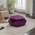 Christopher Knight Home Kiin Velvet Storage Ottoman, Medium Ottoman Foot Rest, Foot Stools Ottoman with Storage, Living Room Sofa Couch Extra Seat, Modern Coffee Table for Home Office, Purple