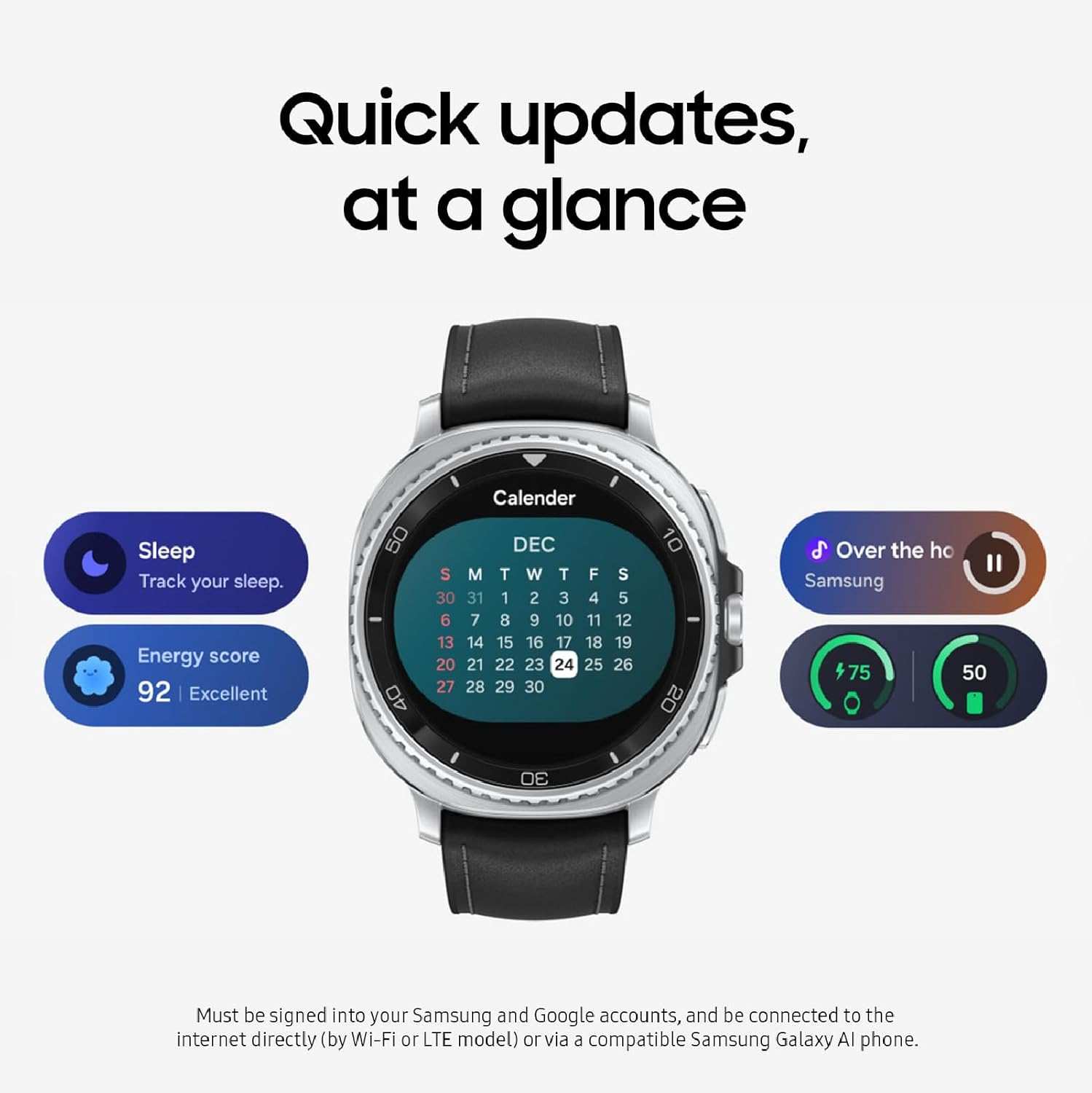 Samsung Galaxy Watch 8 Classic (2025) 46mm Bluetooth Smartwatch, Cushion Design, Rotating Bezel, Quick Button, Sleep Coaching, Running Coach, Energy Score, Black US Version, 2 Yr Warranty