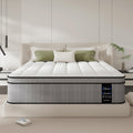 LETMOON 14 Inch Queen Mattress, Luxury Hybrid Queen Size Mattresses with Cooling Gel Memory Foam, Pocket Springs, Deep Pressure Relief, Edge Support & Motion Isolation, Medium