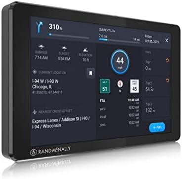 Rand McNally TND 750 7-inch GPS Truck Navigator with Built-in Dash Cam, Easy-to-Read Display and Custom Truck Routing (Renewed)