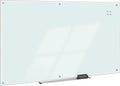 Amazon Basics Glass Dry-Erase Board, Magnetic Frameless Whiteboard, 96W" x 48H"
