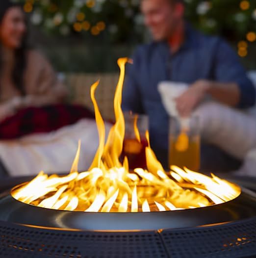 Solo Stove Infinity Flame Propane Fire Pit | Outdoor Gas Fire Pit Table, Smokeless Signature Flame Design, Durable Stainless Steel | 42” Diameter x 20” H - Tank Not Included, Seats 5 to 8