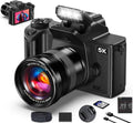True 5K Digital Camera - 80MP WiFi Cameras for Photography - UHD Autofocus Vlogging Camera for YouTube 18X Zoom - One-Touch Macro Video Camara for Beginner with 4.0" Touch Screen, 32GB Card, Battery