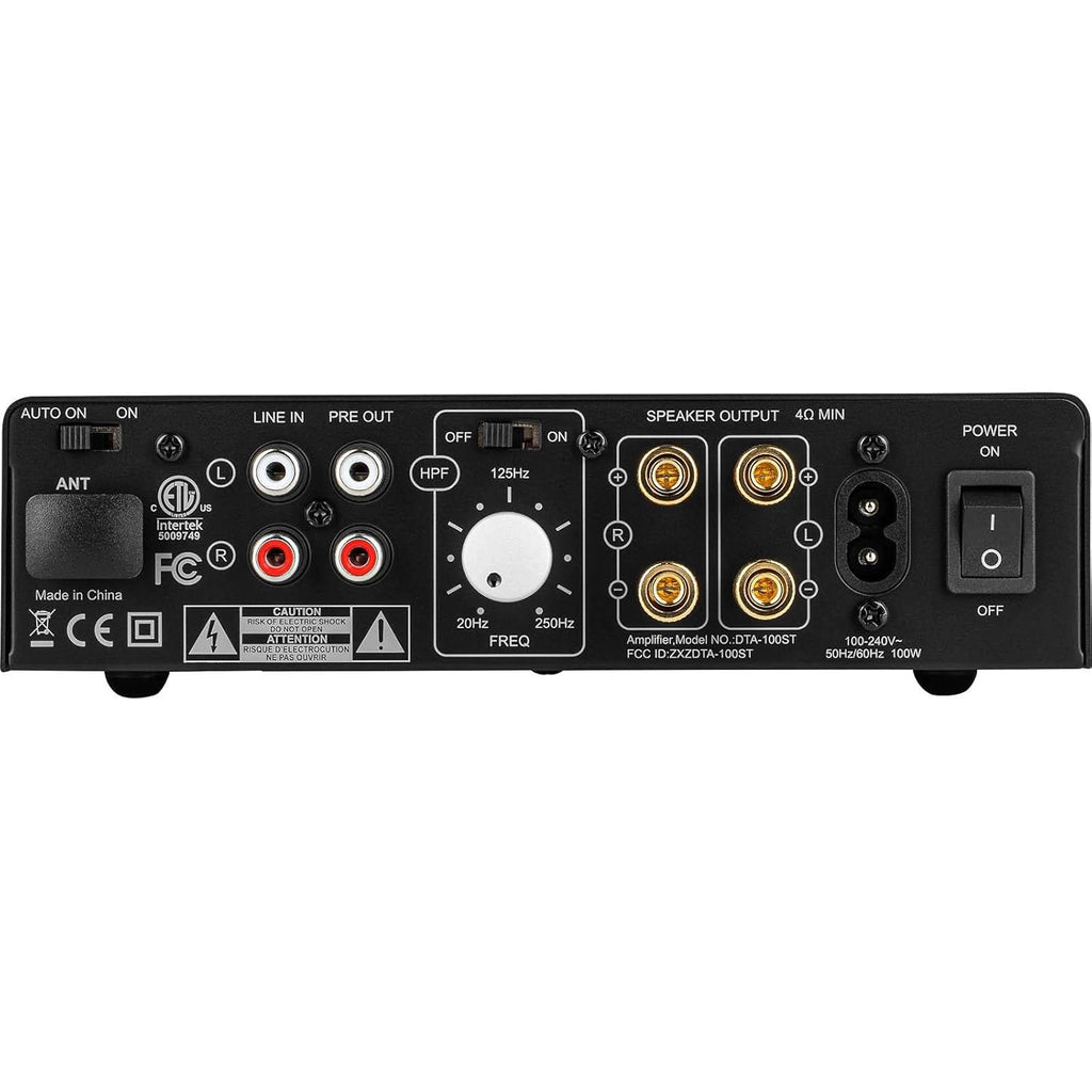 Dayton Audio DTA-100ST 100W Desktop Stereo Amplifier with Bluetooth 5.0