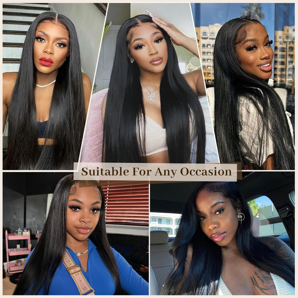 12A Human Hair Bundles 22 24 26 28 Inch Straight 4 Bundles Human Hair 100% Unprocessed Brazilian Remy Virgin Hair Extensions Raw Quick Weave Sew In Straight Hair Extensions