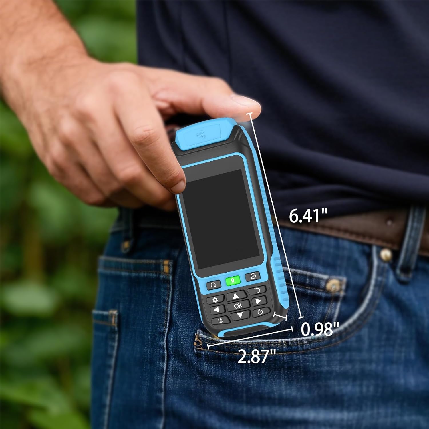 Handheld GPS Survey Equipment, High-Precision Rugged Land Surveying Equipment for Mountainous Terrain, Farmland, Forest, Ranch, Mining Lake