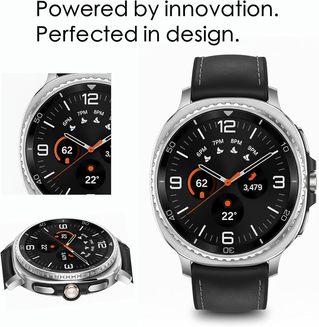 Samsung Galaxy Watch 8 Classic (2025) 46mm LTE Smartwatch – Black | Rotating Bezel, Sleep & Fitness Tracking, Energy Score, Quick Button US Version + Extra Stainless Steel Band & Screen Protector