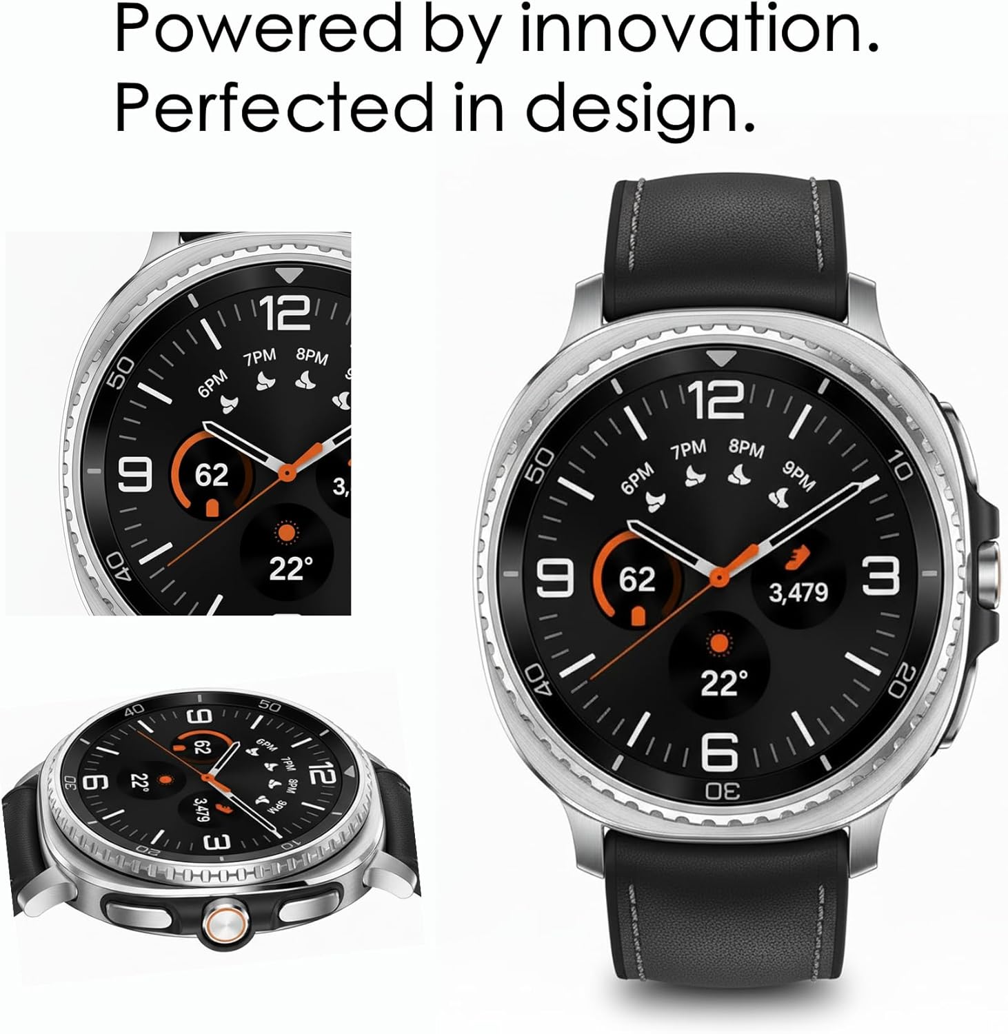 Samsung Galaxy Watch 8 Classic (2025) 46mm LTE Smartwatch – Black | Rotating Bezel, Sleep & Fitness Tracking, Energy Score, Quick Button US Version + Extra Stainless Steel Band & Screen Protector