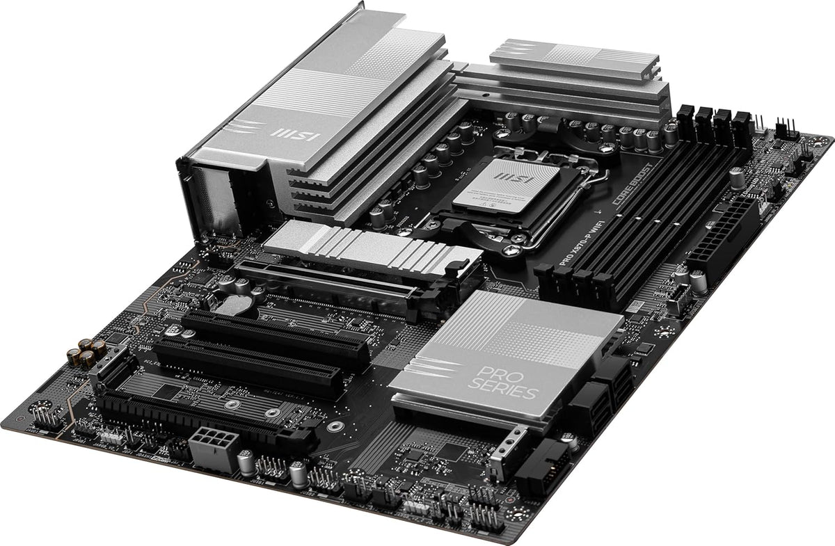 MSI PRO X870-P WiFi V1 ProSeries Motherboard (AMD Ryzen 9000/8000/7000 Series Processors, AM5, DDR5, PCIe 5.0, M.2 Gen5, SATA 6Gb/s, USB 40Gbps, HDMI/DP, Wi-Fi 7, Bluetooth 5.4, 5Gbps LAN, ATX)