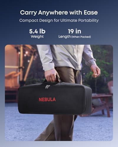 NEBULA P1 Portable GTV Projector with NEBULA 100-Inch Outdoor Projector Screen