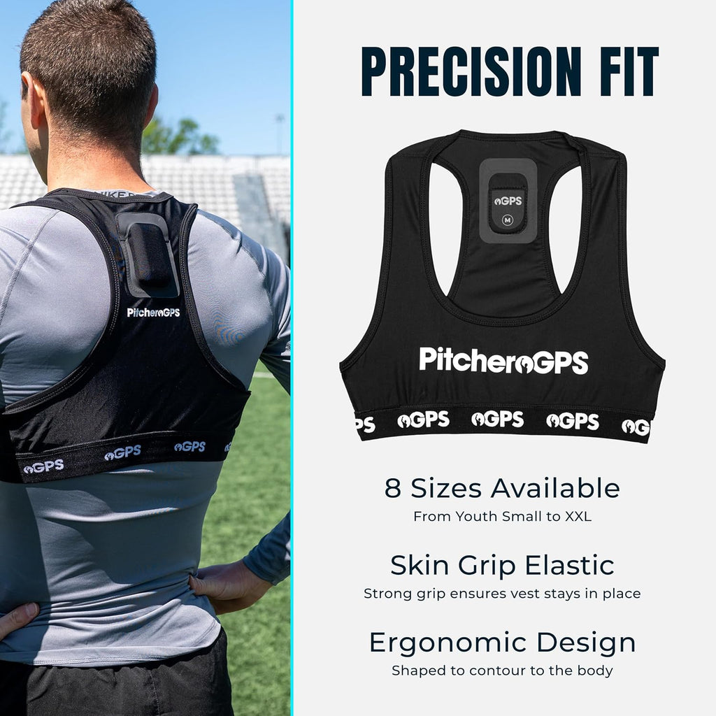 Player Vest Player Tracker, High-performance Fabric with Secure Tracker Pocket, Vest Only