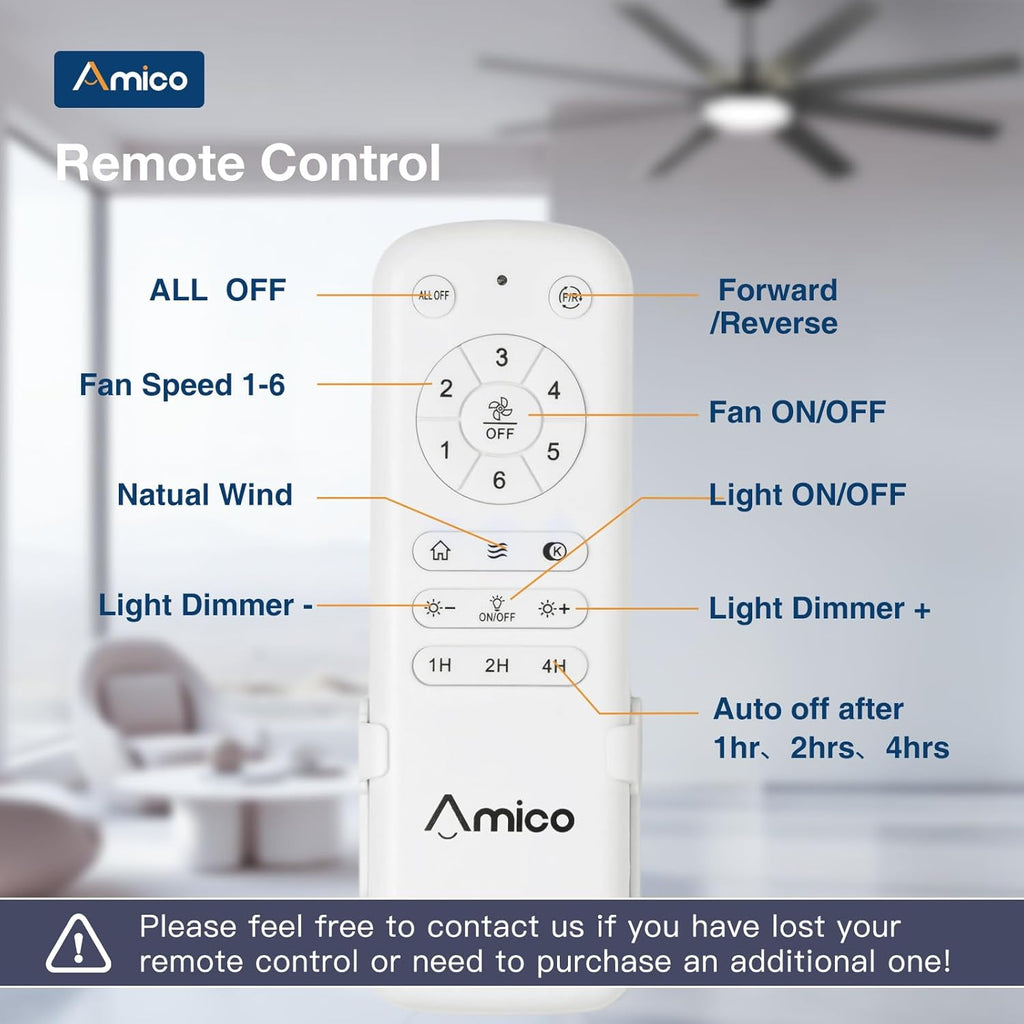 72 inch Ceiling Fans with Lights,Large Ceiling Fan with Light and Remote Control, Dimmable, 3CCT, Quiet, Black Modern Ceiling fan For Living Room, Bedroom, Kitchen, Patio, Farmhouse, Indoor/Outdoor