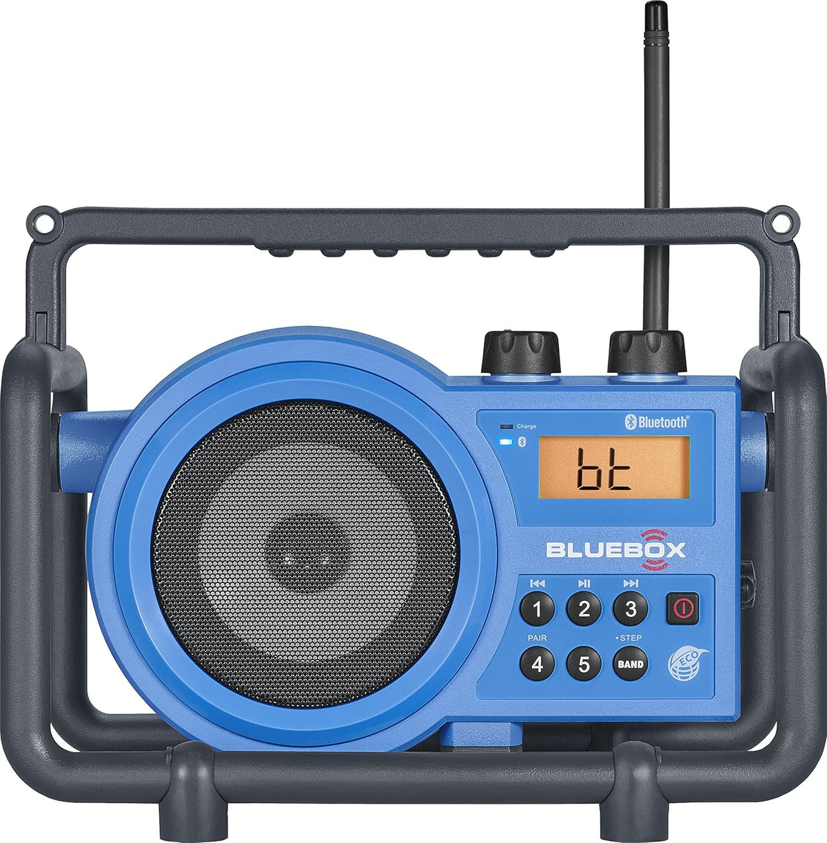 Sangean BB-100 BlueBox AM/FM Ultra-Rugged Digital Receiver with Bluetooth and Built-in Battery Charger