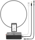 GA800 Loop Antenna, GOOZEEZOO Active Shortwave Radio Antenna with BNC Cable 10KHz-159MHz HF LW MW SW FM Air V Band Portable Receiving Antenna for Ham Radio(Free of Tuning)