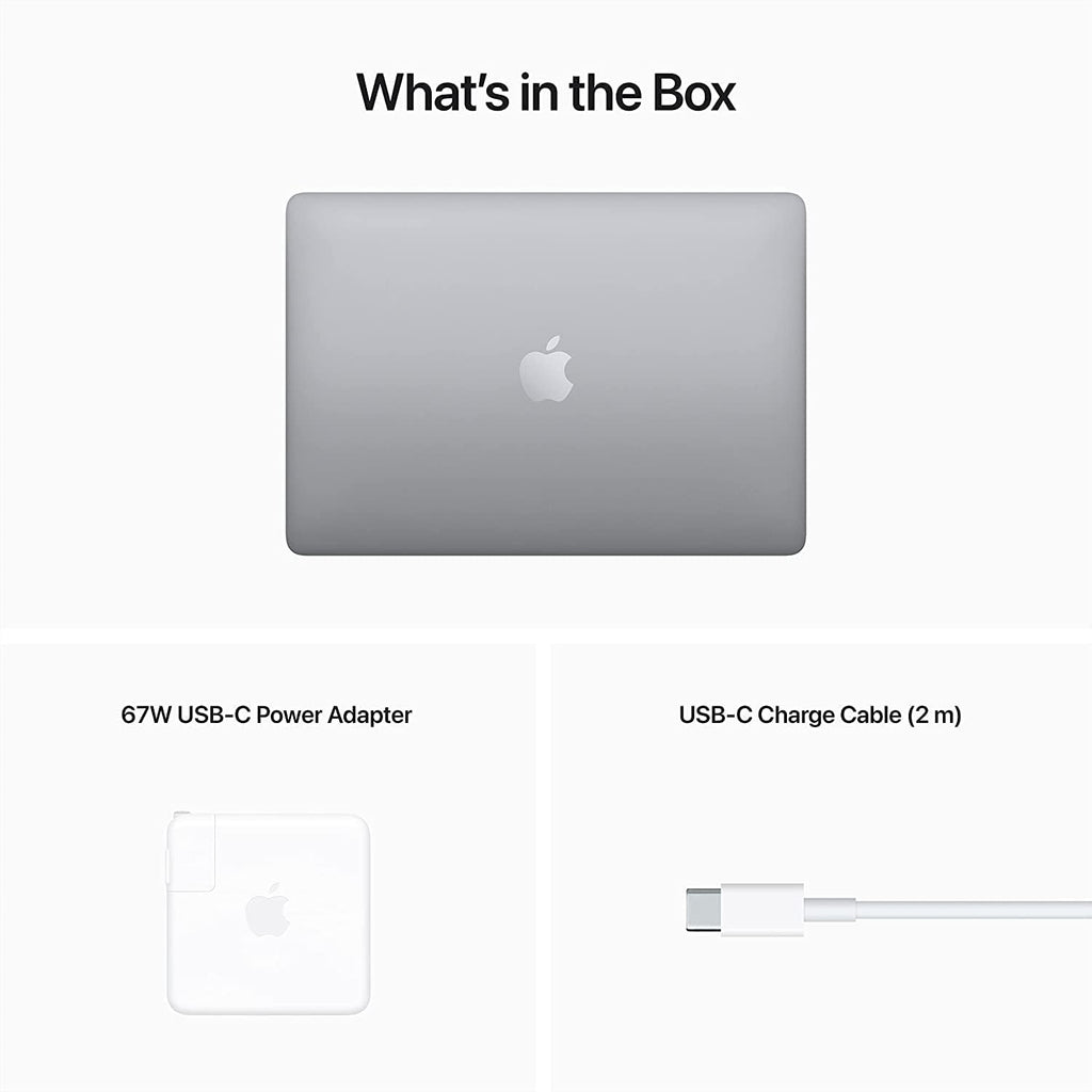 2022 Apple MacBook Pro with Apple M2 chip (13-inch, 8GB RAM, 256GB SSD Storage) (QWERTY English) Space Gray (Renewed)