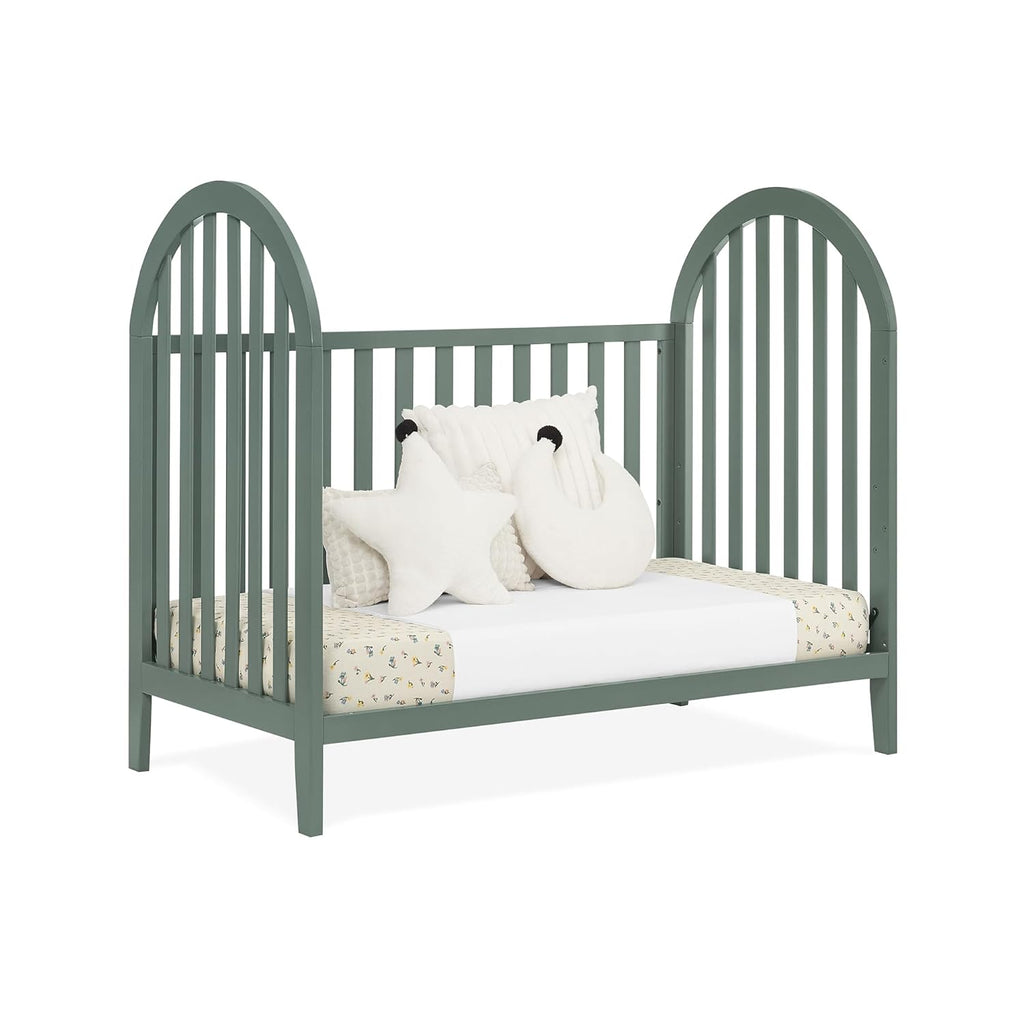 Delta Children Milano 4-in-1 Convertible Crib - Greenguard Gold Certified, Grassy Glen