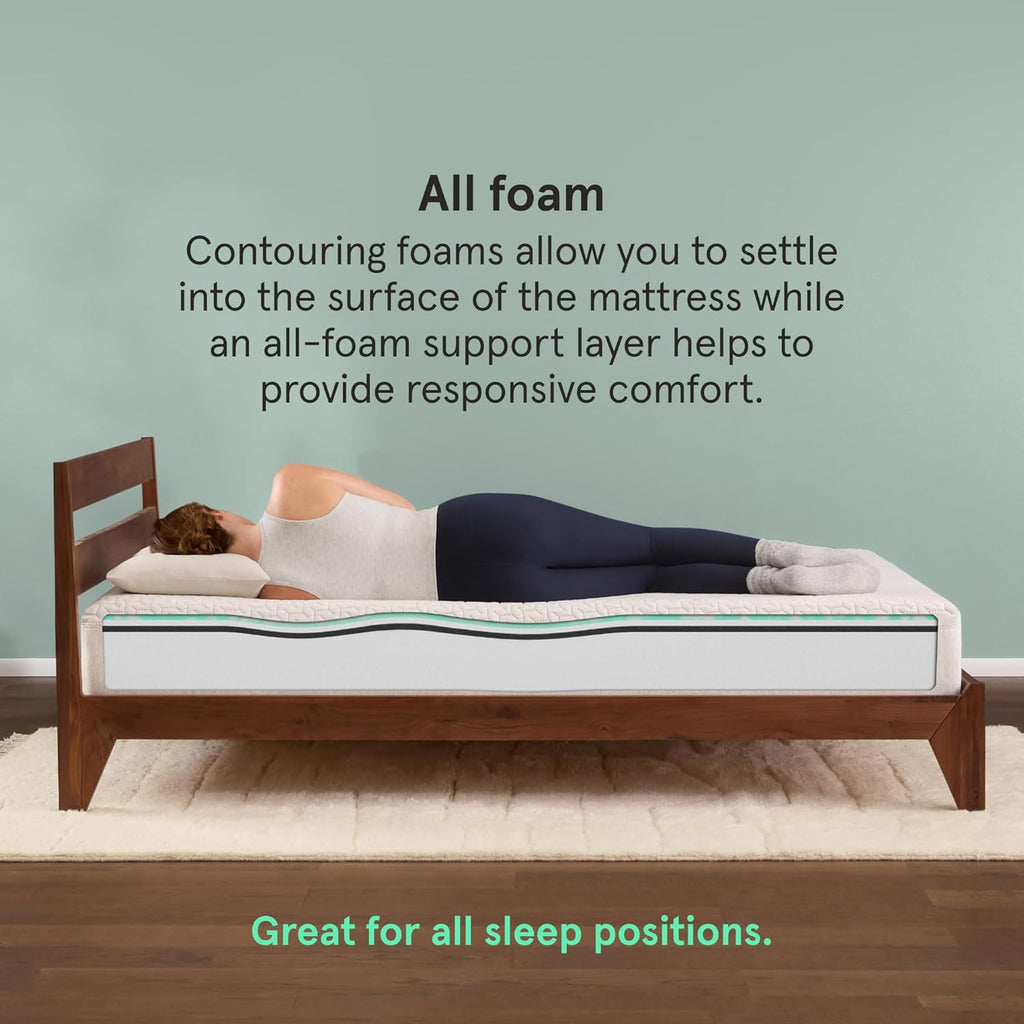 Tuft & Needle - Original Medium 10" Gel Foam Full Mattress - Adaptive Foam, Pressure Relief, Supportive, Cooling, CertiPUR-US, 100-Night Trial, and 10 Year Limited Warranty