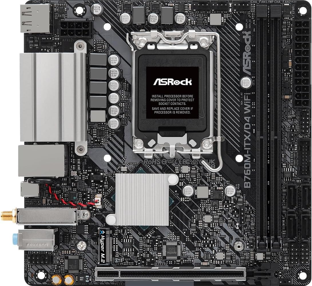 ASRock B760M-ITX/D4 WiFi Supports 13th Gen & 12th Gen Intel® Core™ Processors (LGA1700)
