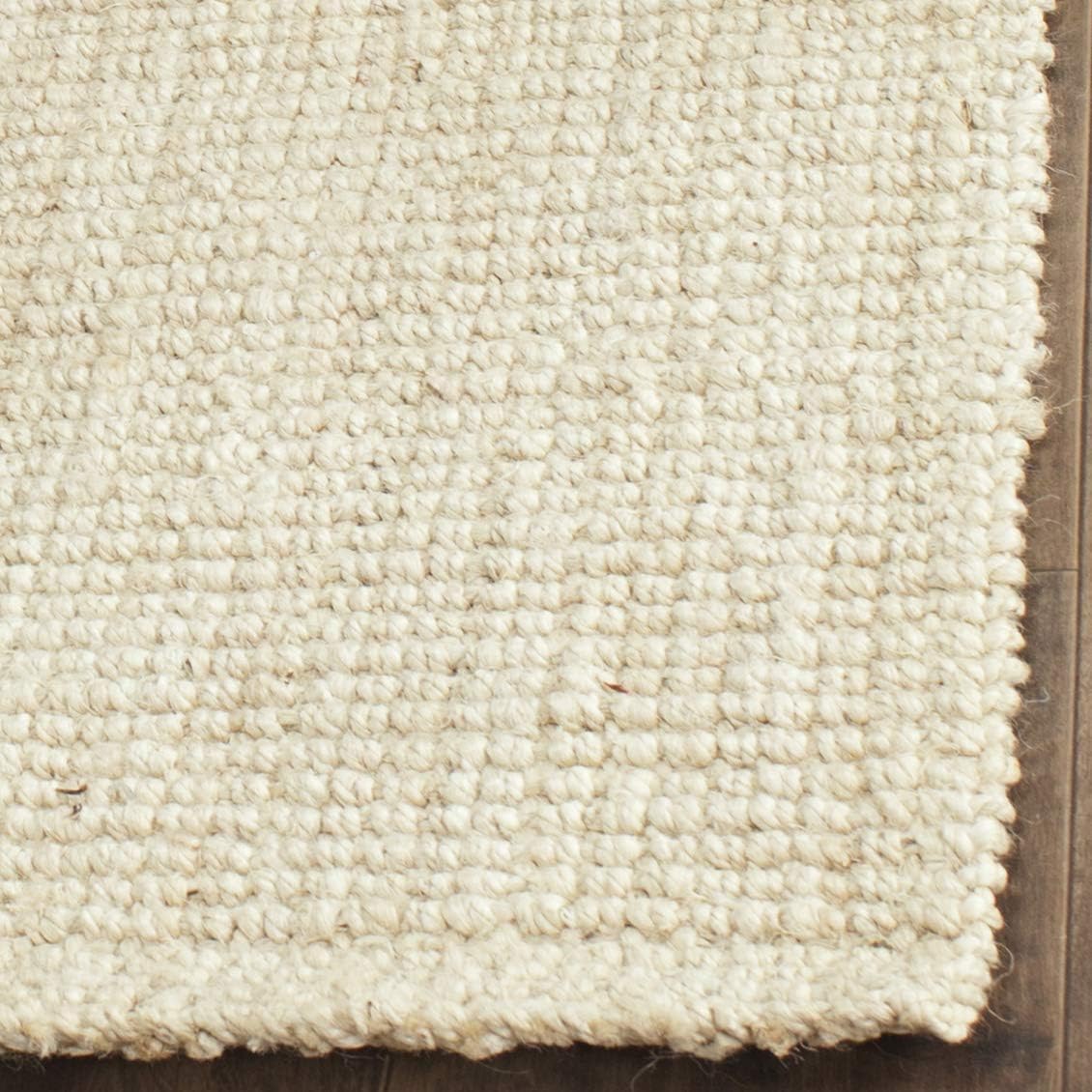 SAFAVIEH Natural Fiber Collection Area Rug - 9' x 12', Ivory, Handmade Farmhouse Jute, Ideal for High Traffic Areas in Living Room, Bedroom (NF730A)