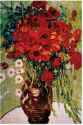 Trademark Fine Art Vincent van Gogh 'Daisie & Poppies' Outdoor All-Weather Wall Decor