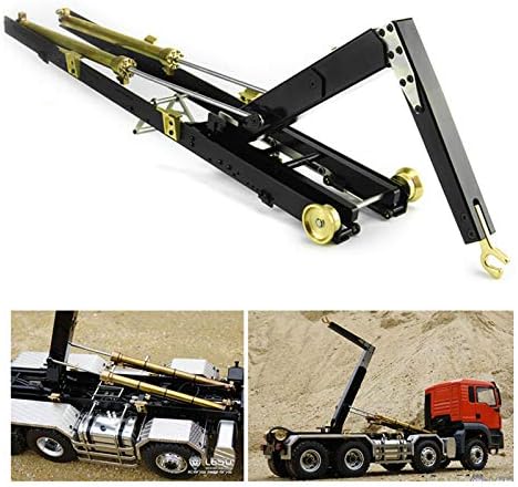Lesu Metal Hydraulic Rod Lifting Mechanism 88 Dump Rc Truck Tipper 1/14 Tmy