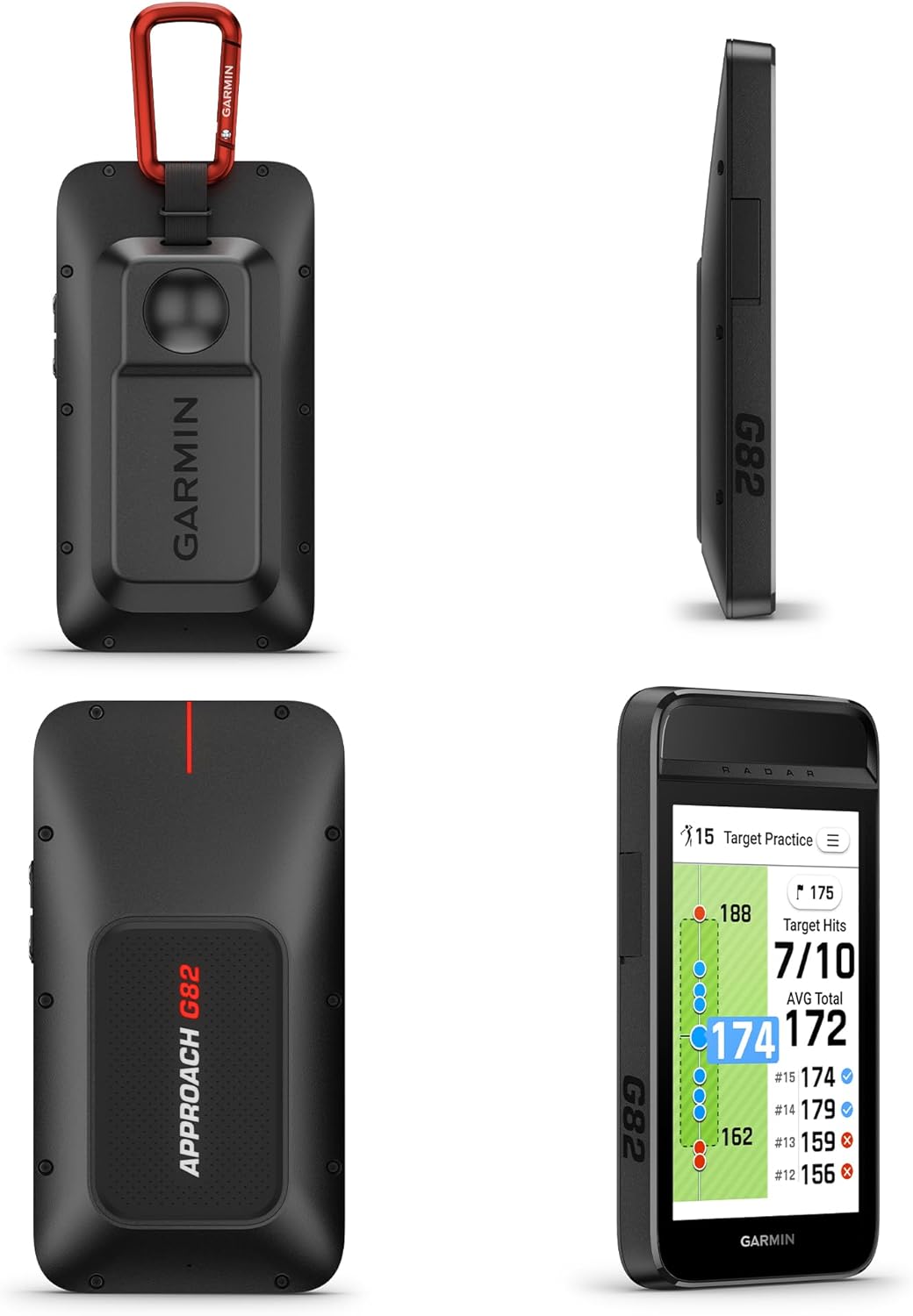 Garmin Approach G82 Launch Monitor and Premium GPS Golf Handheld, 5-Inch Touchscreen, Built-in Radar, Putting Metrics, Virtual Caddie, 43000 Preloaded Courses Bundle