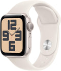 Apple Watch SE (2nd Gen) GPS 40mm Smartwatch with Starlight Aluminum Case with Starlight Sport Band S/M. Fitness and Sleep Trackers, Crash Detection, Heart Rate Monitor, Retina Display
