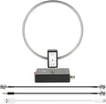 GA800 Portable Active Shortwave Antenna (Free of Tuning), WOOKLEA Loop Antenna 10kHz-159MHz, with BNC Cable, LW MW SW FM Air V Band, Used for Amateur Radio