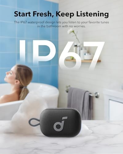 Soundcore Boom 2 by Anker, Outdoor Speaker, Select 4 Go Bluetooth Shower Speaker by Anker, BassUp 2.0, 24H Playtime, IPX7 Waterproof, Floatable, Powerful Sound, Outdoors/Home/Office/Travel