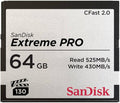 SANDISK 64GB Extreme PRO CFast 2.0 Memory Card - SDCFSP-064G-G46D