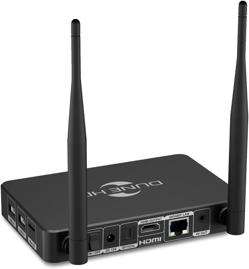 Dune HD Pro Vision 4K, Media Player, Android Box, S905X4-J, HD-Audio, HDMI, 2.1, BT 5, WiFi, 1Gbit, USB 3.0, 4GB / 64GB, Optical S/PDIF, 4Kp60, 1080p, AVone
