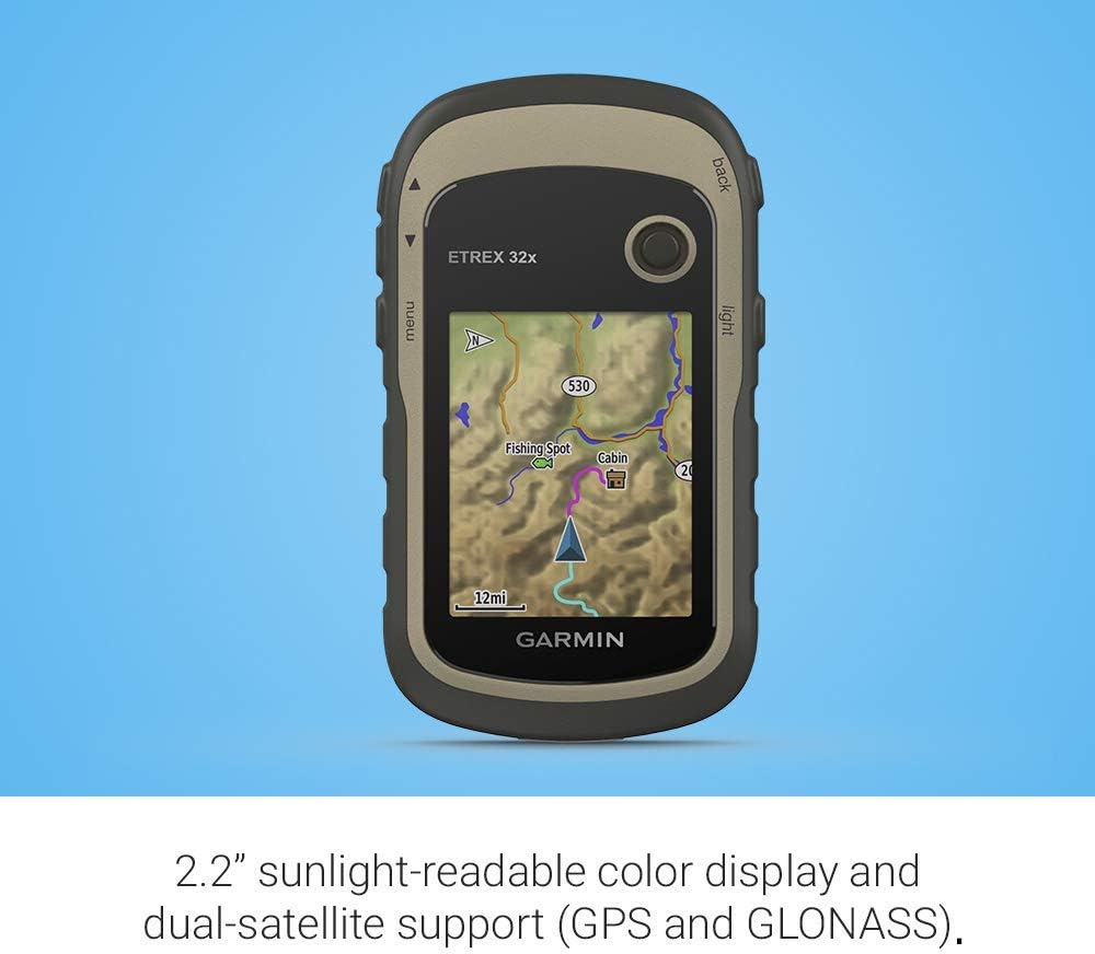 Garmin eTrex 32x, Rugged Handheld GPS Navigator (Renewed)