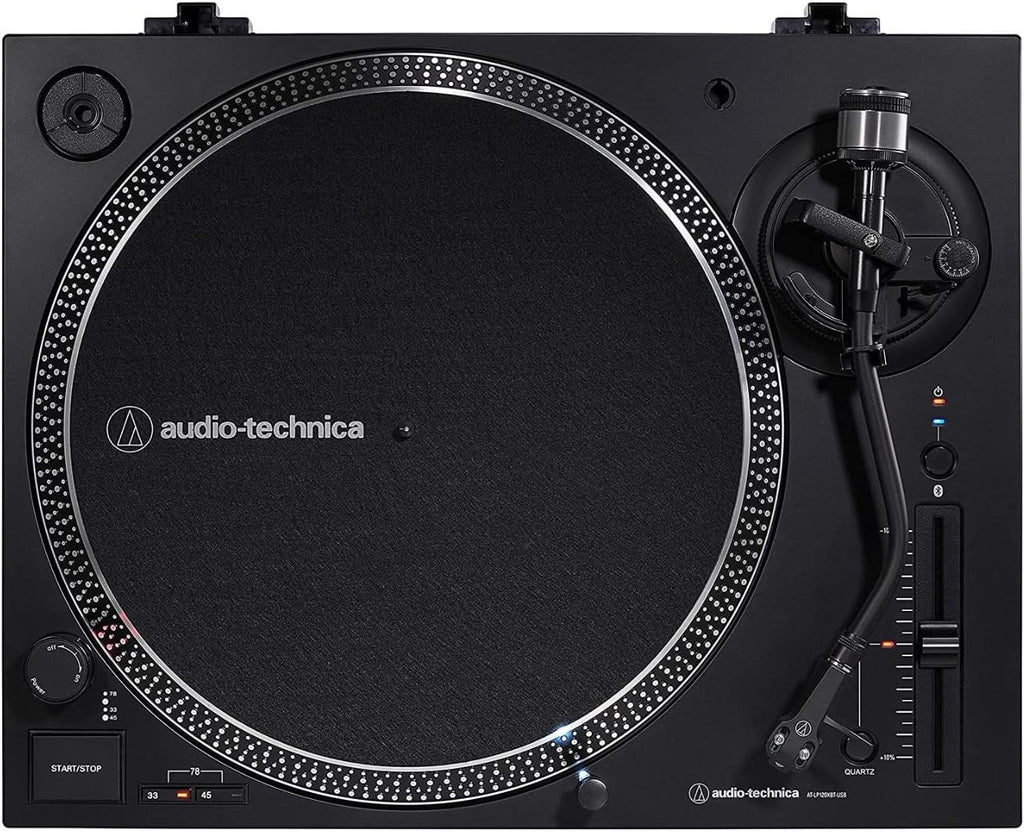 Audio-Technica AT-LP120XBT-USB-BK Wireless Direct-Drive Turntable (Analog, Wireless & USB), Fully Manual, 3 Speed, Convert Vinyl to Digital, Built-in Pre-Amp, Black