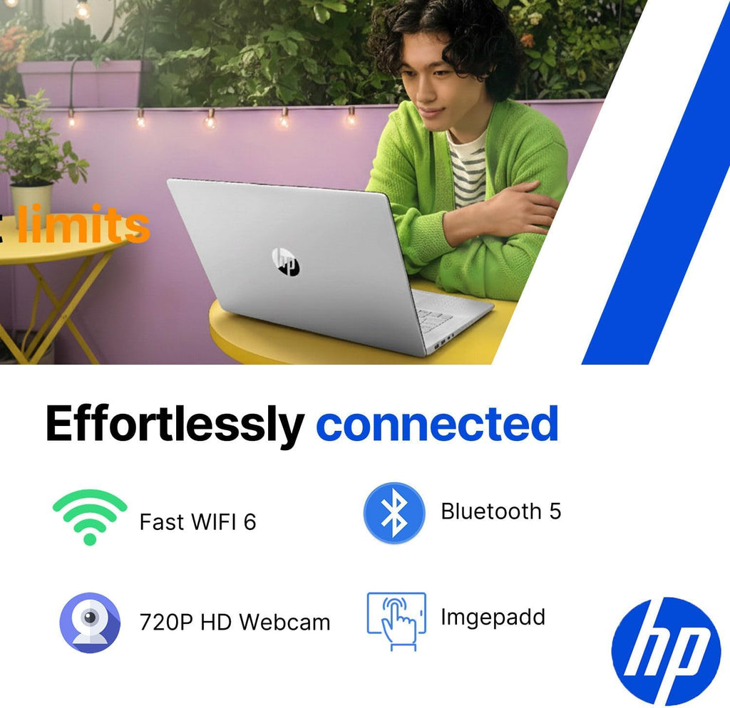 HP Pavilion 15.6" Touchscreen Laptop • AMD Ryzen 5 7520U • 8GB RAM • 256GB PCle SSD • Copilot AI • Wi-Fi 6 • Windows 11 • Ready for School & Work