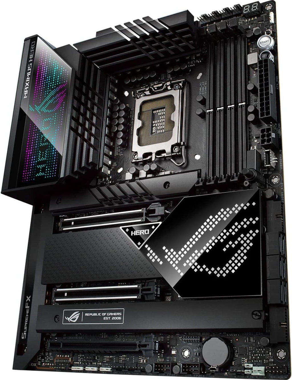 Asus ROG Maximus Z690 Hero Desktop Motherboard - Intel Z690 Chipset - Socket LGA-1700 - Intel Optane Memory Ready - ATX