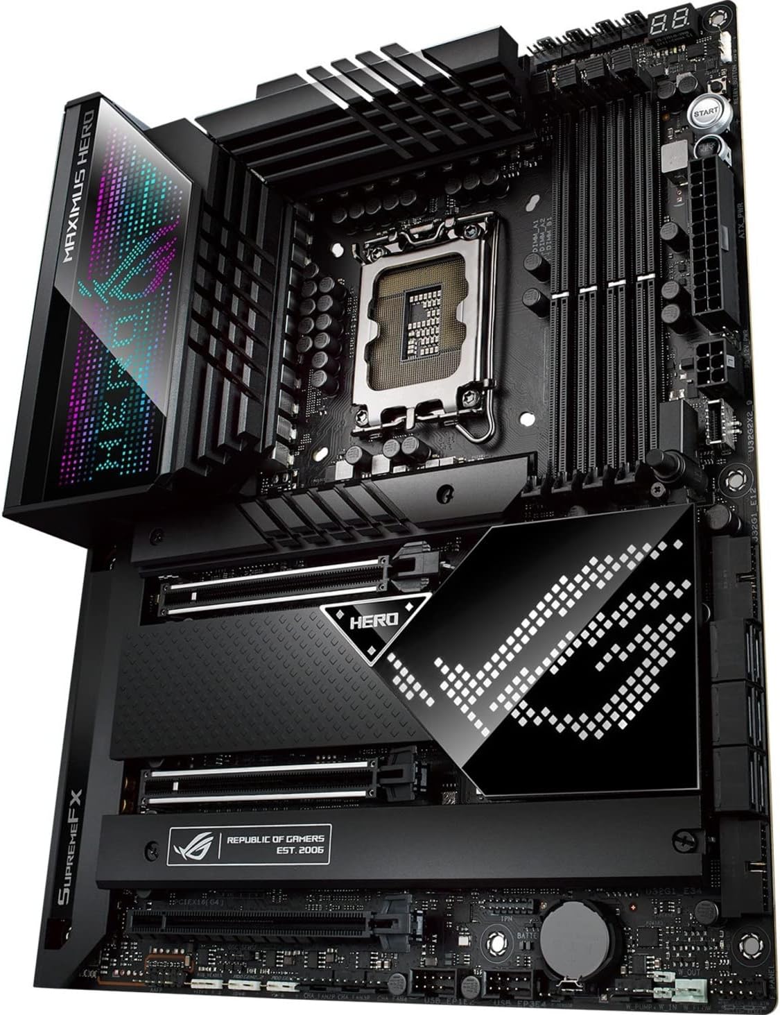 Asus ROG Maximus Z690 Hero Desktop Motherboard - Intel Z690 Chipset - Socket LGA-1700 - Intel Optane Memory Ready - ATX
