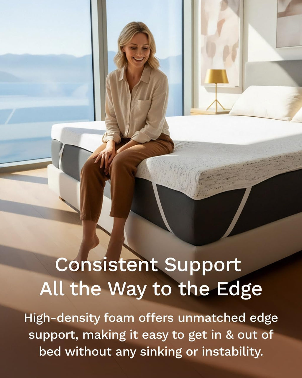 ViscoSoft 3 Inch Memory Foam Mattress Topper Twin - Select High Density Ventilated Mattress Pad - Removable Premium Rayon Cover