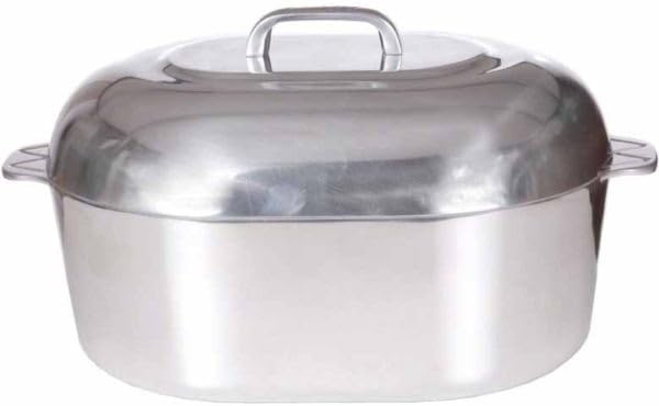 13 Inch Aluminum Oval Roaster - McWare by Cajun Classic Cookware