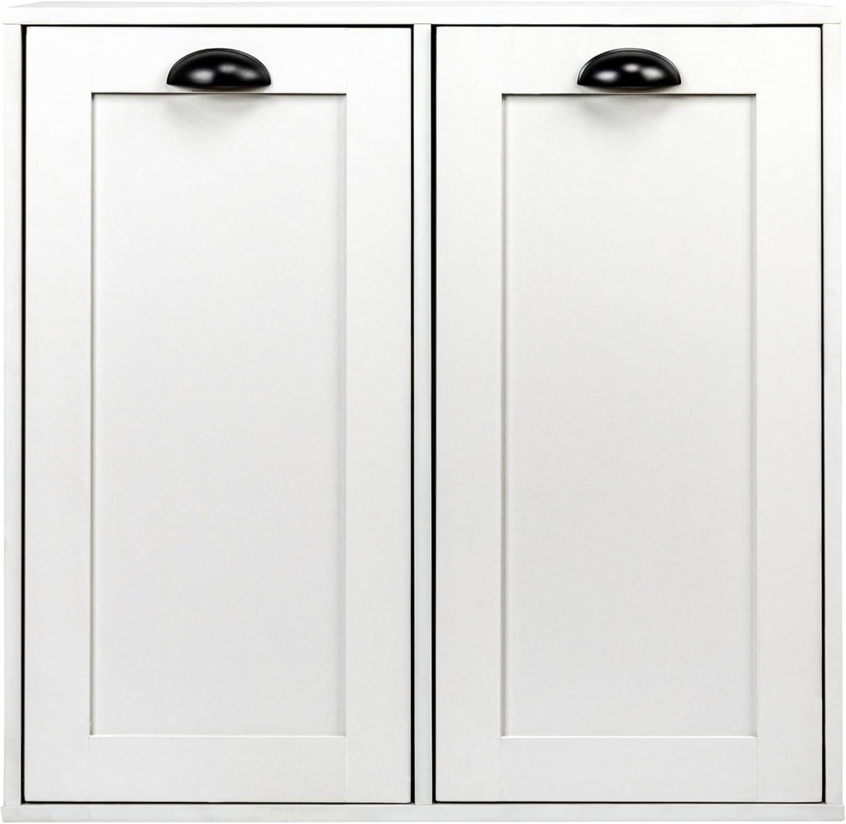 Household Essentials Laundry Sorter Cabinet, Scandi White Finish