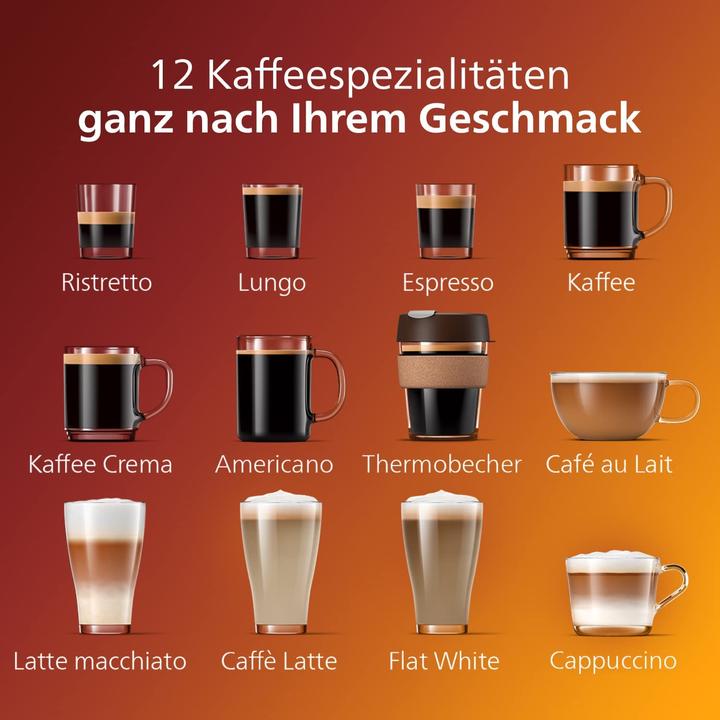 Philips Kaffeevollautomat Series 5400 EP5441/50, 12 Kaffeespezialitäten, LatteGo Milchsystem, Touchdisplay, anpassbare Kaffeeeinstellungen, erstklassiges Küchendesign, schwarz