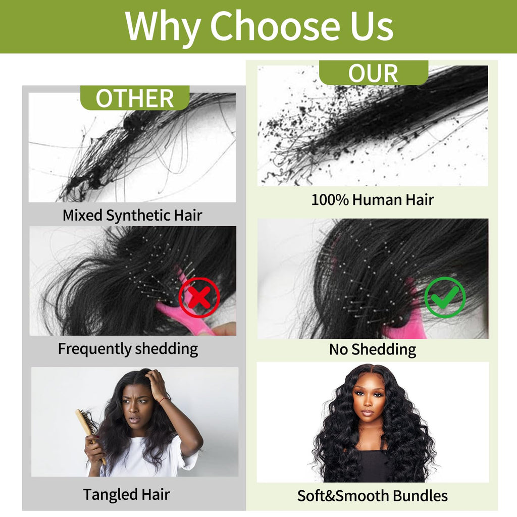12A Human Hair Bundles 20 20 22 22 Inch 100% Unprocessed Virgin Brazilian 4 Body Wave Bundles Human Hair 400g Human Hair Bundles Hair Extensions Natural Color