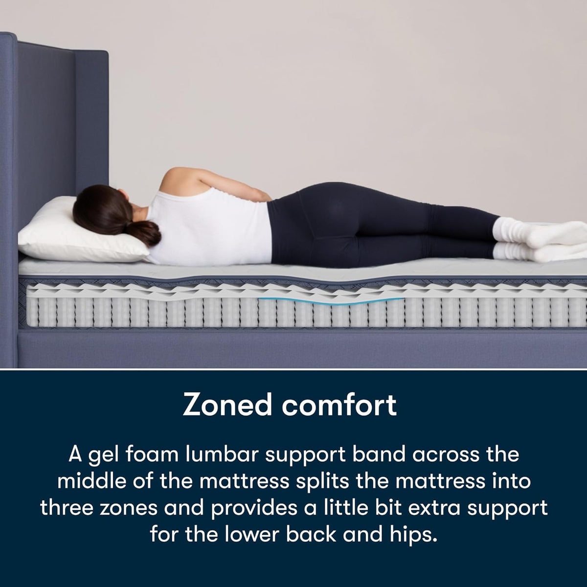 Serta Five Star Mattress Tranquility 8" Medium Twin, Breathable, Pressure Relief, with Supportive Innersprings - 100 Night Trial, CertiPUR-US Certified and 10 Year Limited Warranty