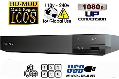 Sony Multi Zone Region Free Blu Ray Player - PAL/NTSC Playback - Zone A B C - Region 1 2 3 4 5 6