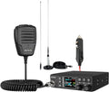 Retevis MB3B CB Radio with Antenna, WX Channel, Adjustable 5-Color LCD, SWR Warning, AM/FM CB Radio for Truck (MB3B-With Antenna)