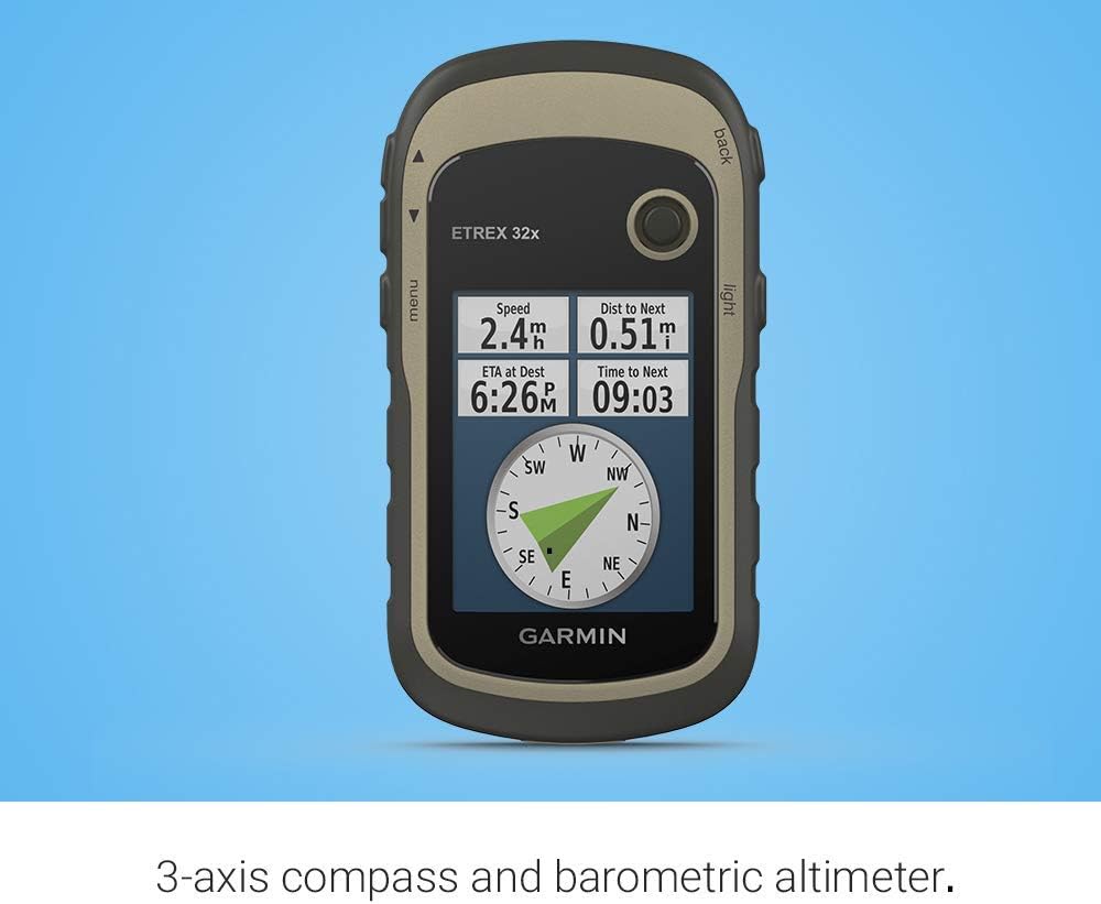 Garmin eTrex 32x, Rugged Handheld GPS Navigator (Renewed)